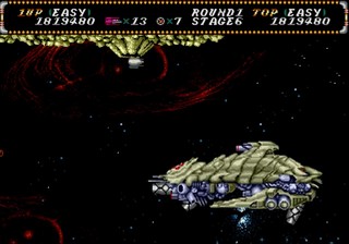 une photo d'Ã©cran de Hellfire sur Sega Megadrive